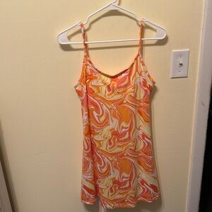 Marble Swirl tank top dress